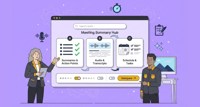 MeetGeek Alternatives: Best AI Meeting Tools for 2026. Article by Help your Business.
