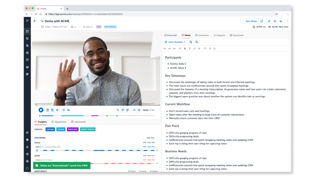 Avoma. Image powered by Help your Business.